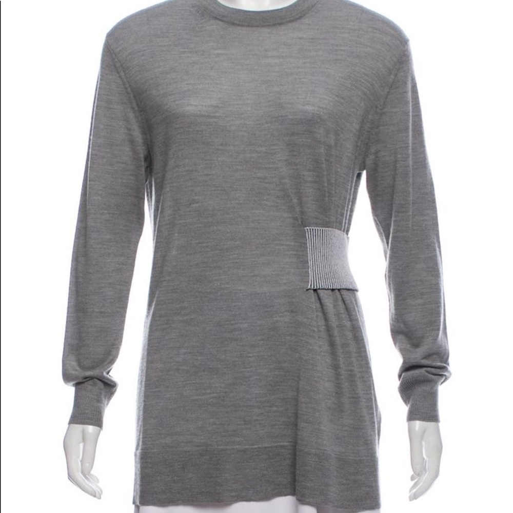 Proenza Schouler Wool Silk-Blend Crewneck Sweater